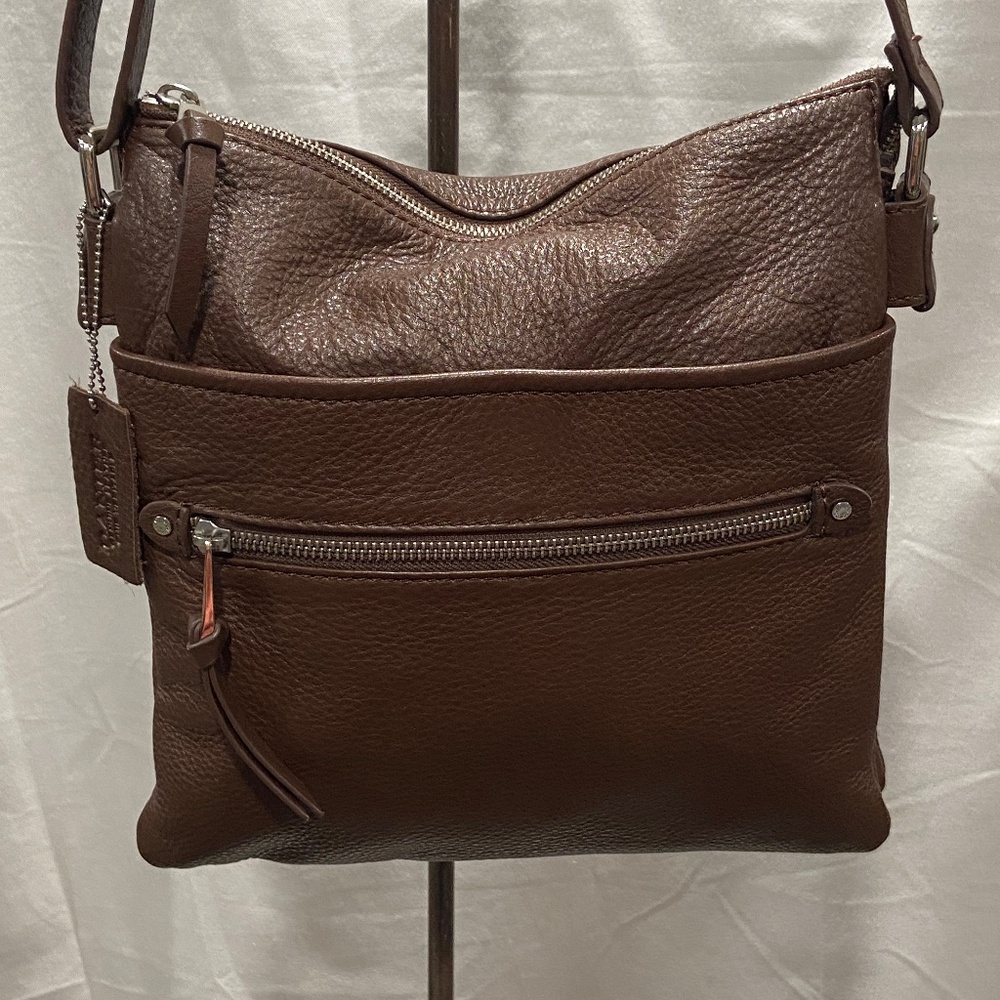 Danier Brown Leather Crossbody/Shoulder Bag – Genuine Leather Canadian Brand